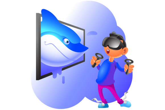 3D VR Funny Cartoon Illustration: A Timeless Design Asset