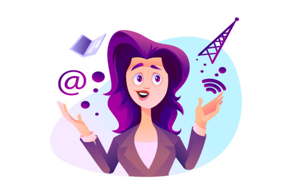 Beautiful Business Women Illustration: A Timeless Design Asset
