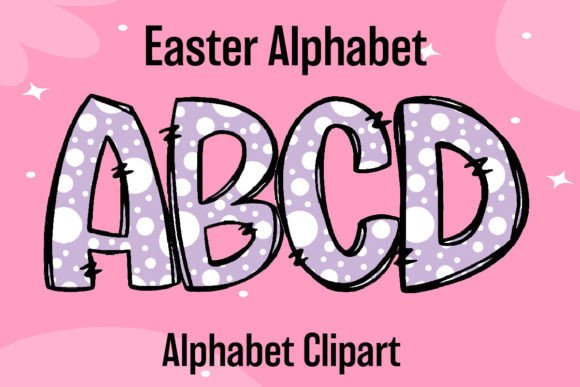 Easter Alphabet Sublimation Purple Dot: A Fresh Take on Festive Typography