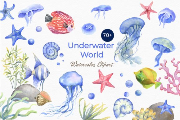Jellyfish Sea Watercolor Clipart: An Ocean of Creative Possibilities