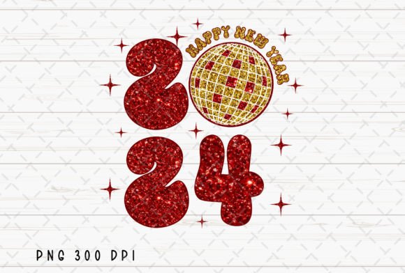 Sparkle into 2024: The Disco Ball Glitter PNG for Your Festive Designs