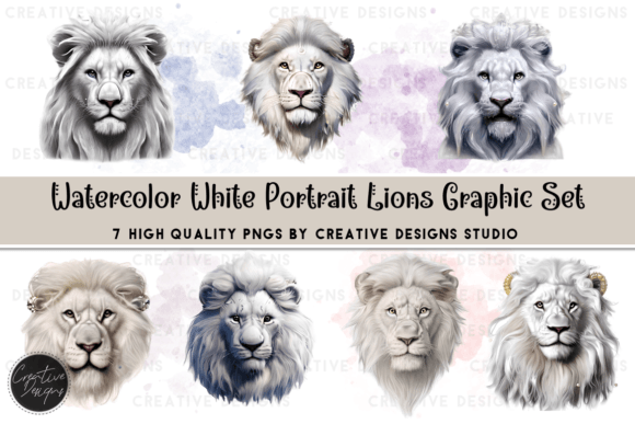 Unleashing Brand Power with a Watercolor Luxurious Lion Portrait