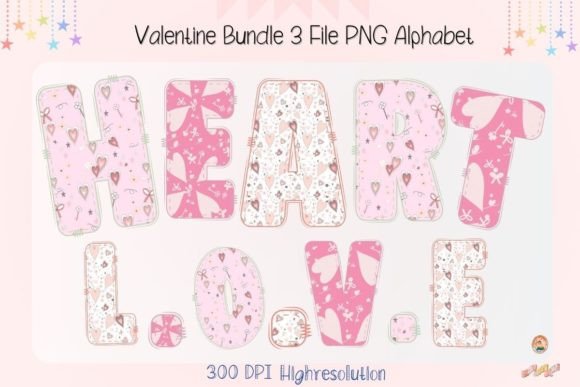 Valentine Doodle Alphabet Pastes: A Sweet Blend of Charm and Function
