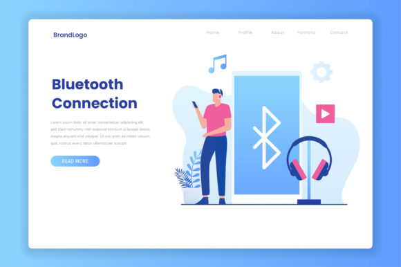 Wireless Bluetooth Illustration: Modern Connectivity Visuals