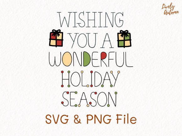 Wonderful Holiday Season Lettering: Your Festive Design Asset